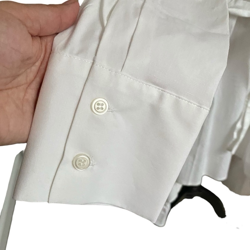 Dubgee by Whoopi NWT White Hi-Low Belted Shirt Dress Tunic XL Cotton - Picture 5 of 13